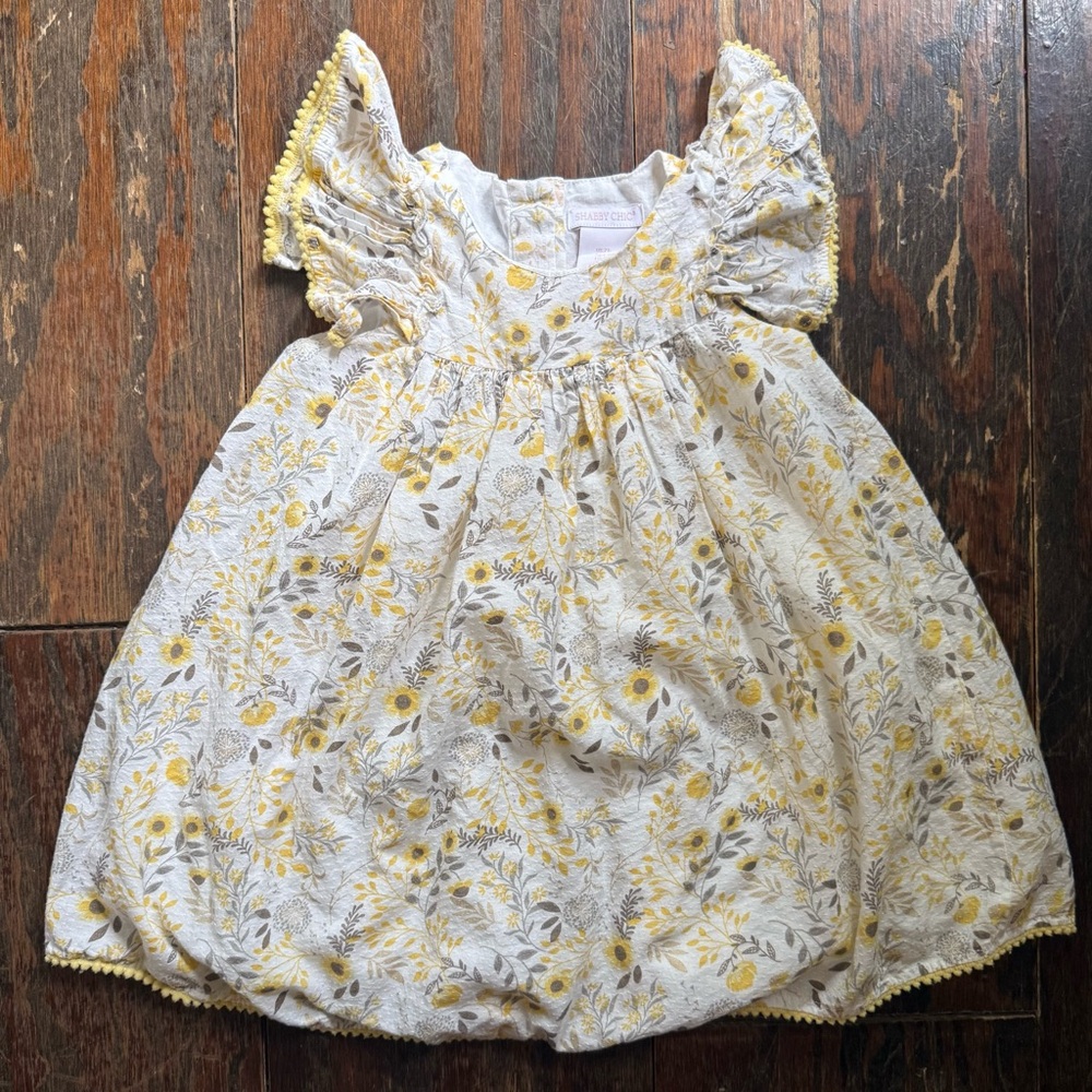 Shabby Chic Floral Toddler 2T Dress